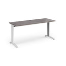 TR10 600mm Deep Straight Desk - Grey Oak - NWOF