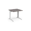 TR10 800mm Deep Straight Desk - Grey Oak - NWOF