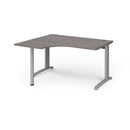 TR10 Ergonomic Desk - Grey Oak - NWOF