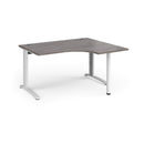 TR10 Ergonomic Desk - Grey Oak - NWOF