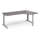 TR10 Ergonomic Desk - Grey Oak - NWOF