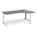 TR10 Ergonomic Desk - Grey Oak - NWOF