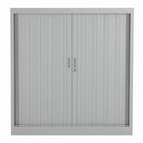 TC Steel Open Tambour Cupboard - Grey - NWOF