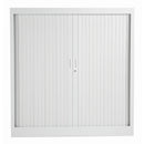 TC Steel Open Tambour Cupboard - White - NWOF