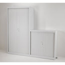 TC Steel Open Tambour Cupboard - Grey - NWOF