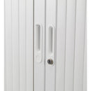 TC Steel Open Tambour Cupboard - Grey - NWOF