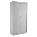 TC Steel Open Tambour Cupboard - Grey - NWOF