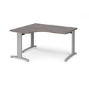 TR10 Deluxe Ergonomic Desk - Grey Oak - NWOF