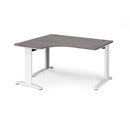 TR10 Deluxe Ergonomic Desk - Grey Oak - NWOF