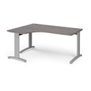 TR10 Deluxe Ergonomic Desk - Grey Oak - NWOF