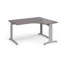 TR10 Deluxe Ergonomic Desk - Grey Oak - NWOF