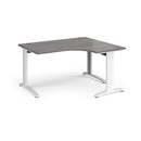 TR10 Deluxe Ergonomic Desk - Grey Oak - NWOF