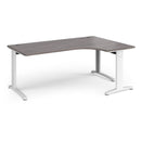 TR10 Deluxe Ergonomic Desk - Grey Oak - NWOF