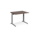 TR10 Height Settable Straight Desk - Walnut - NWOF