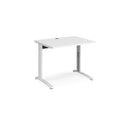 TR10 Height Settable Straight Desk - White - NWOF
