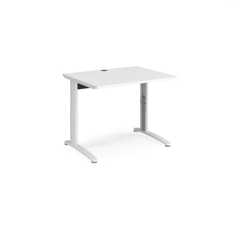 TR10 Height Settable Straight Desk - White - NWOF