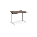 TR10 Height Settable Straight Desk - Walnut - NWOF