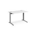 TR10 Height Settable Straight Desk - White - NWOF