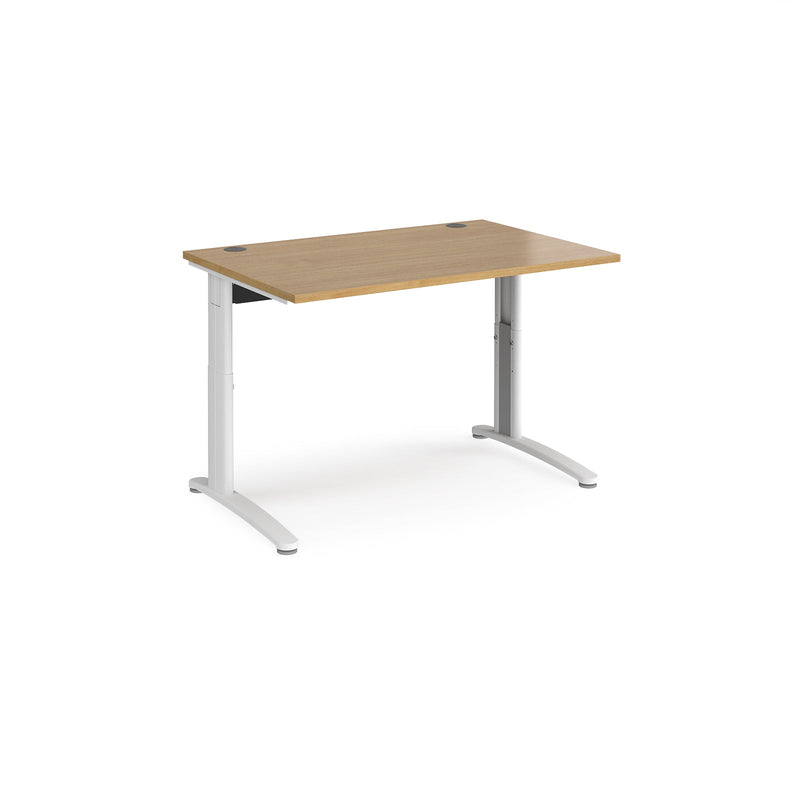 TR10 Height Settable Straight Desk - Oak - NWOF