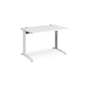 TR10 Height Settable Straight Desk - White - NWOF