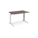 TR10 Height Settable Straight Desk - Walnut - NWOF