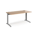 TR10 Height Settable Straight Desk - Beech - NWOF