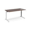 TR10 Height Settable Straight Desk - Walnut - NWOF