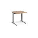 TR10 Height Settable Straight Desk - Beech - NWOF