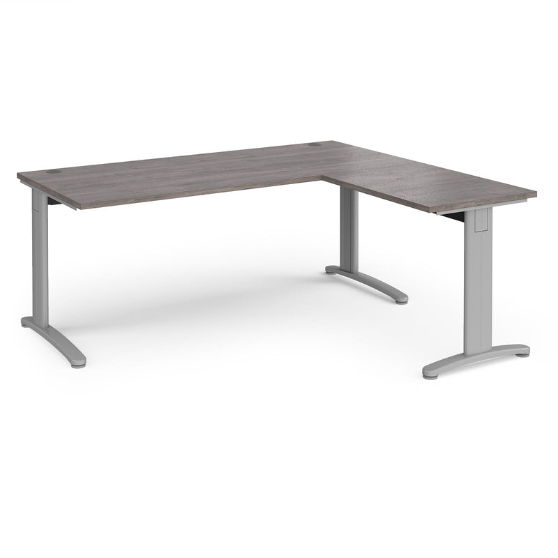 TR10 Desk With Return - Grey Oak - NWOF