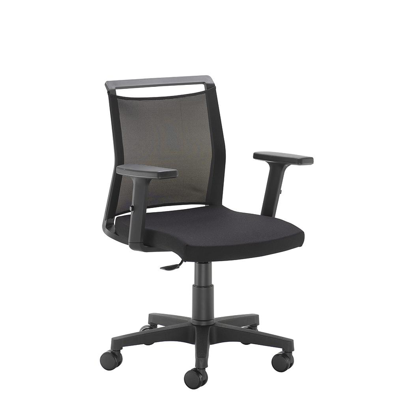 Urus Medium Back Mesh Chair - Black - NWOF