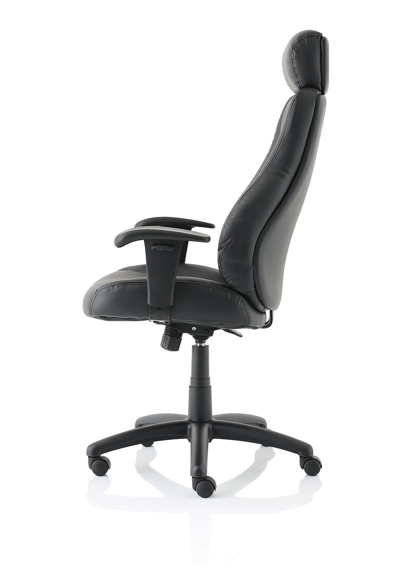 Windsor Leather Executive Chair With Headrest - NWOF