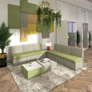 Alto Modular Reception Wooden Table With Upholstered Base - NWOF