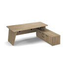 Anson Executive Desk With Panel End Legs & Return - Barcelona Walnut - NWOF