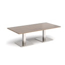 Brescia Rectangular Coffee Table With Flat Square Base - Barcelona Walnut - NWOF