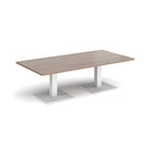 Brescia Rectangular Coffee Table With Flat Square Base - Barcelona Walnut - NWOF