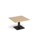 Brescia Square Coffee Table With Flat Square Base 800mm - Kendal Oak - NWOF