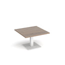 Brescia Square Coffee Table With Flat Square Base 800mm - Barcelona Walnut - NWOF
