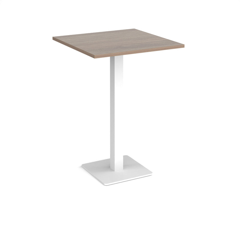 Brescia Square Poseur Table With Flat Square Base 800mm - Barcelona Walnut - NWOF