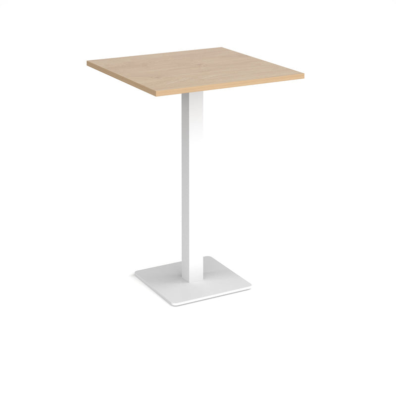 Brescia Square Poseur Table With Flat Square Base 800mm - Kendal Oak - NWOF