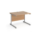 Contract 25 800mm Deep Straight Desk With Cantilever Leg - Beech - NWOF