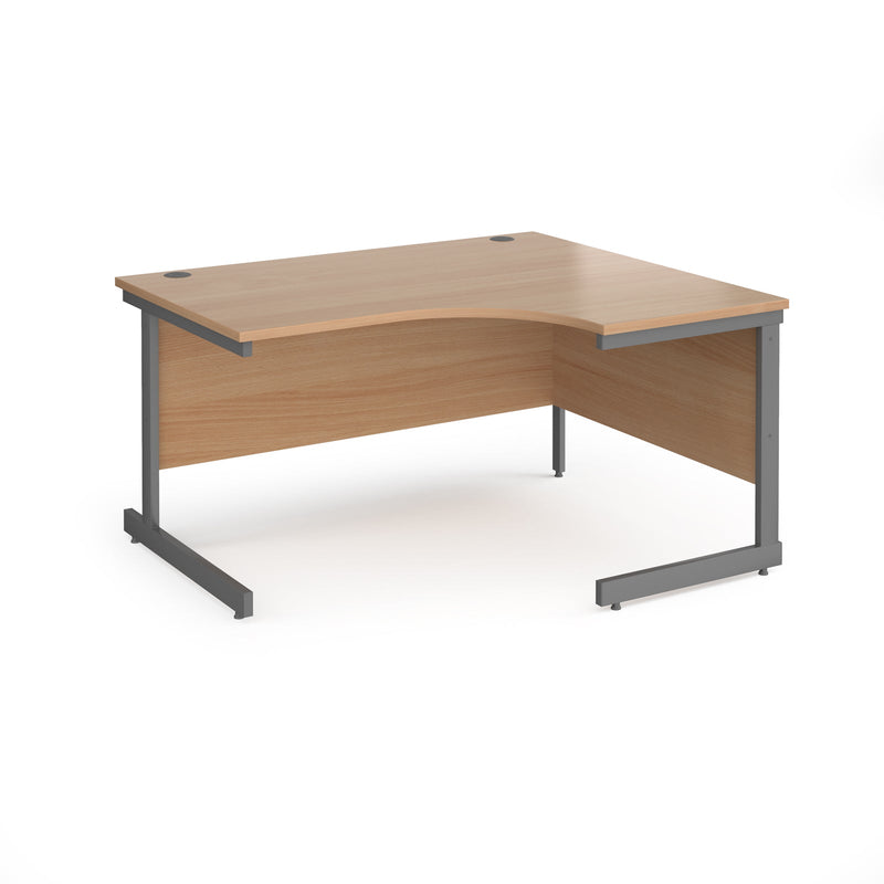 Contract 25 Ergonomic Desk With Cantilever Leg - Beech - NWOF