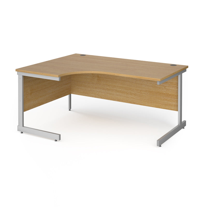 Contract 25 Ergonomic Desk With Cantilever Leg - Oak - NWOF