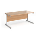 Contract 25 800mm Deep Straight Desk With Cantilever Leg - Beech - NWOF