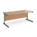 Contract 25 800mm Deep Straight Desk With Cantilever Leg - Beech - NWOF