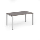 Connex Single Desk - Grey Oak - NWOF