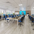 Connex Back To Back Desks - Oak - NWOF