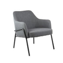 Corby Lounge Chair With Black Metal Frame - NWOF