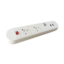 Chroma Clip-On Power Module 2 x UK Sockets, 1 x Twin USB Fast Charge & 2 x RJ45 Sockets - NWOF