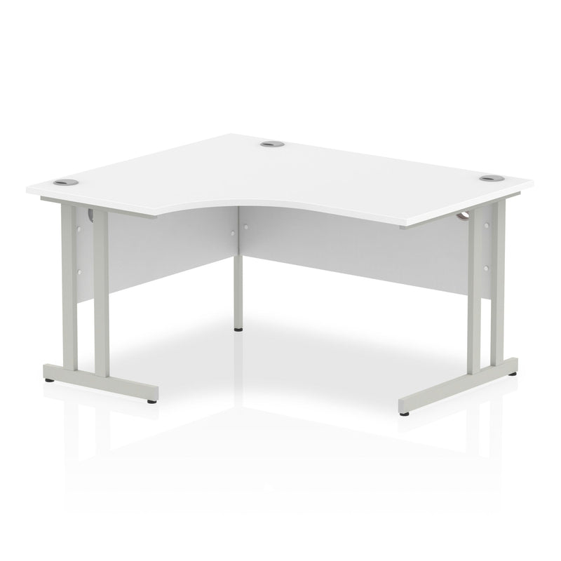 Impulse Crescent Desk With Cantilever Leg - White - NWOF