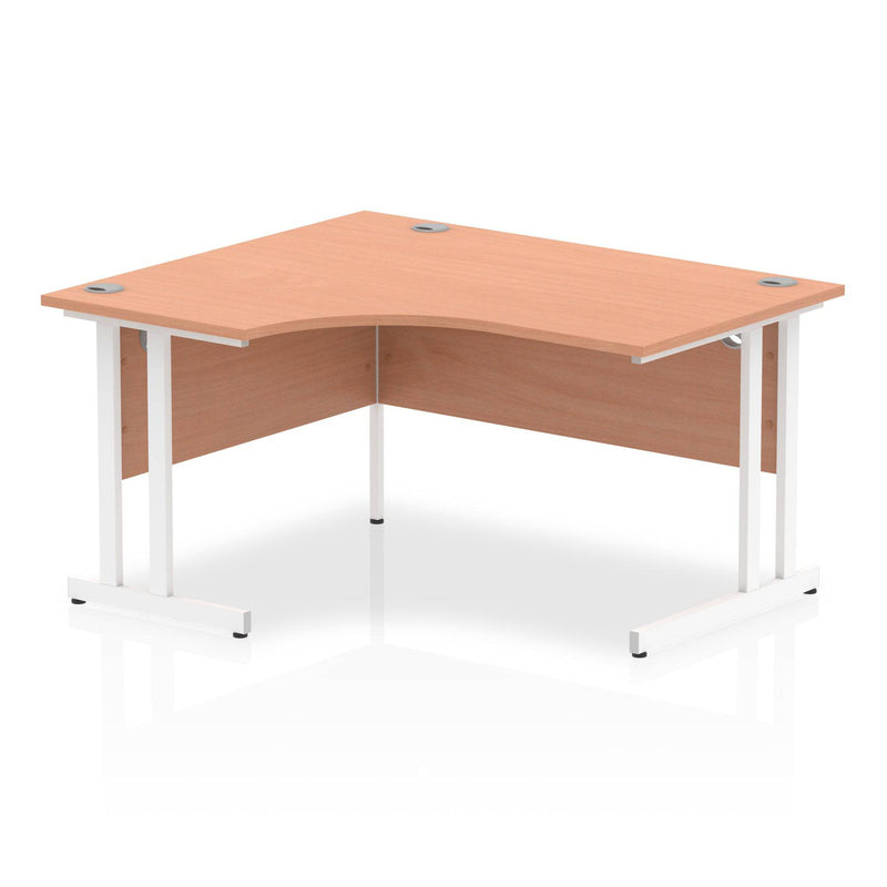 Impulse Crescent Desk With Cantilever Leg - Beech - NWOF